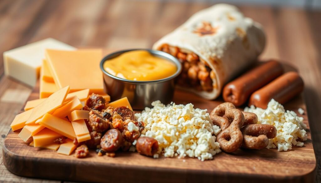 Cheese varieties for chorizo egg burrito Cheese varieties for chorizo egg burrito