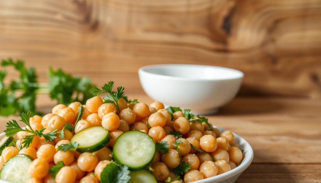 chickpea cucumber salad