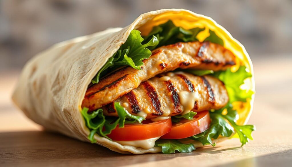 grilled chicken wrap