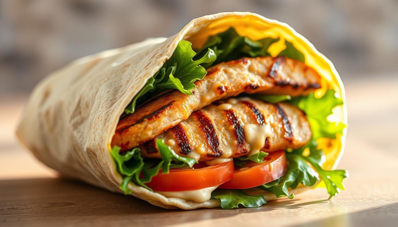 grilled chicken wrap